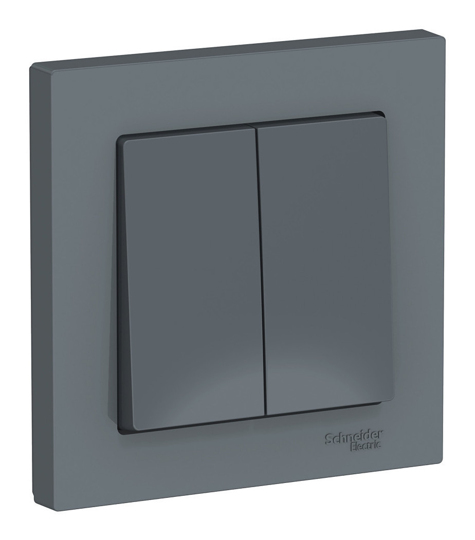 Выключатель 2-клавишный Schneider Electric ATLASDESIGN, скрытый монтаж ...