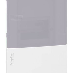 Распределительный шкаф Schneider Electric MINI PRAGMA 4 мод., IP40, встраиваемый, пластик, дымчатая дверь, с клеммами — изображение 1